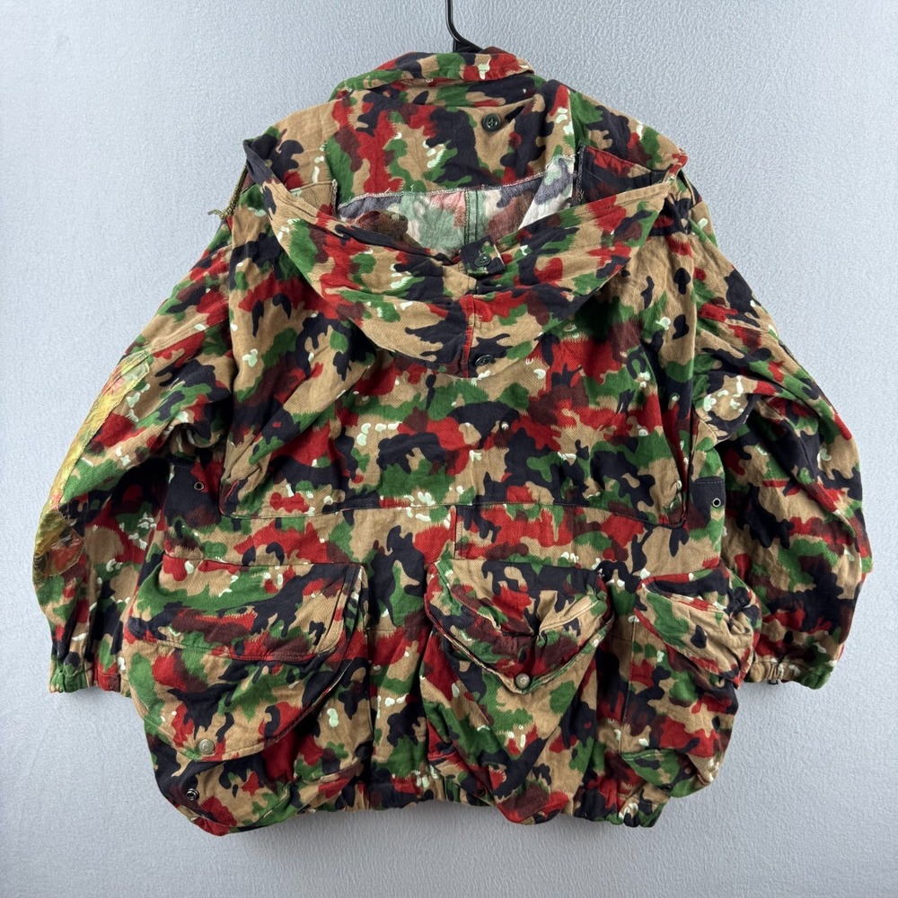 Vintage Swiss Army M70 Alpenflage Jacket Mens Fits Medium Lotta Pockets Hood - Picture 10 of 16